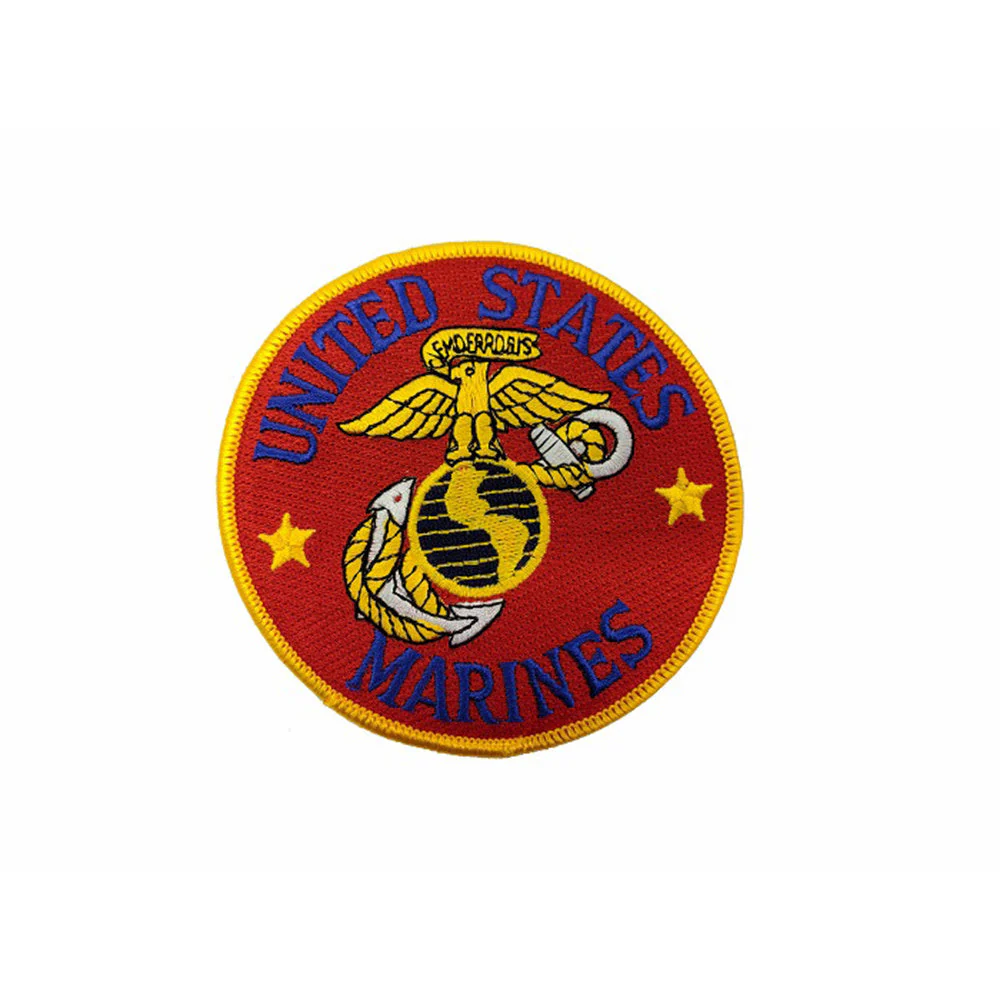 ÉCUSSON ROND « UNITED STATES MARINE CORPS »