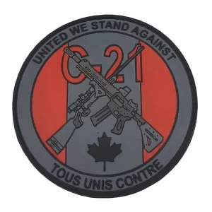 ÉCUSSON TOUS UNIS CONTRE C-21