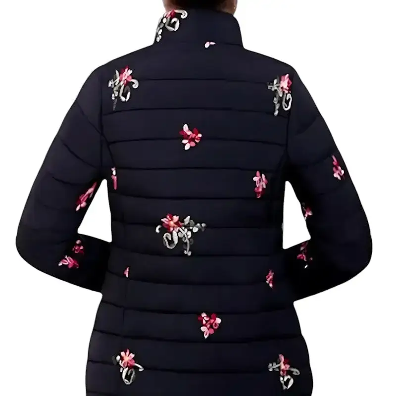 Veste Chauffante Femme avec Port USB Style Floral – Image 7