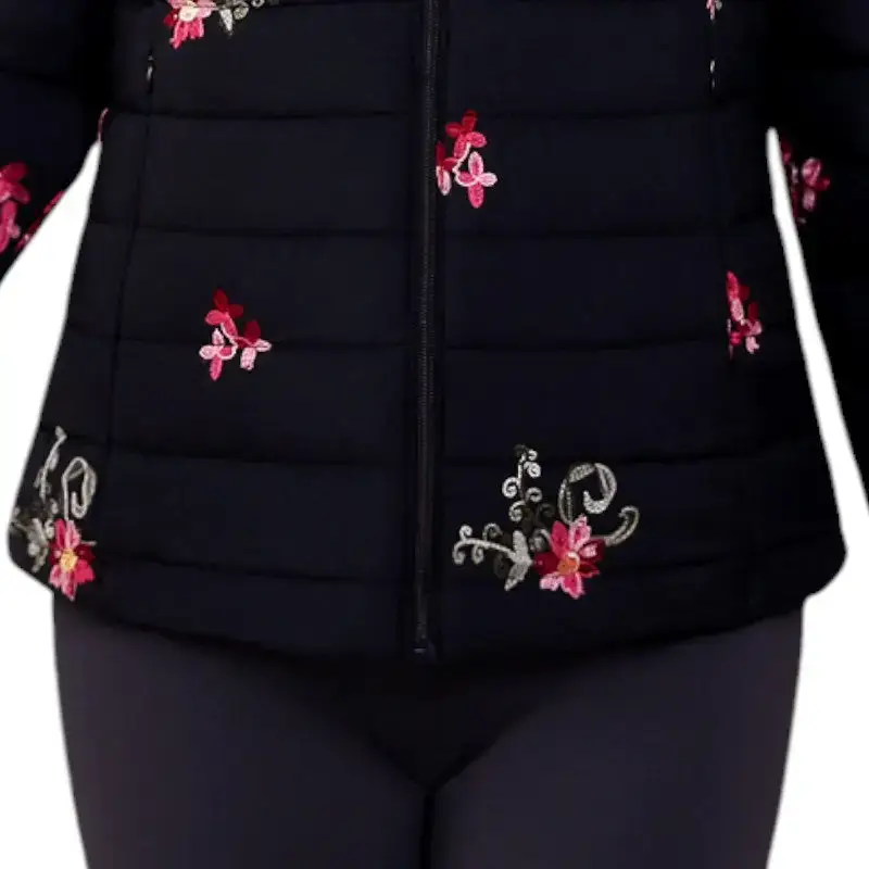 Veste Chauffante Femme avec Port USB Style Floral – Image 4