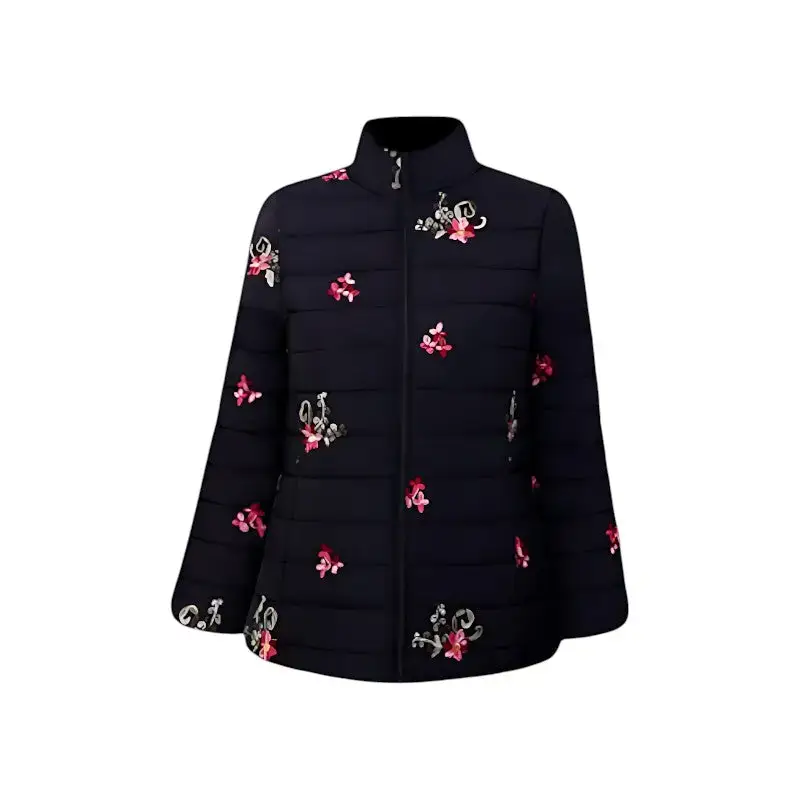 Veste Chauffante Femme avec Port USB Style Floral – Image 3
